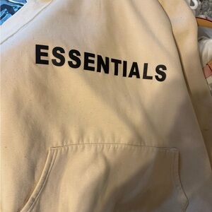 Fear of God Essentials Cream Hoodie